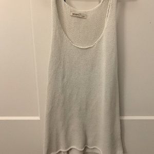 White long tank top